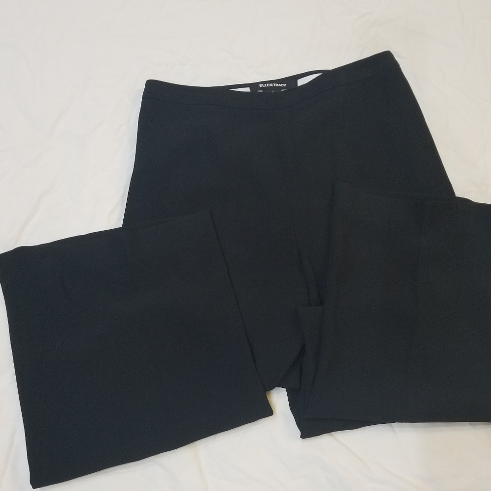 Ellen Tracy wide leg dress pants women's size 2 (U5)